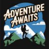 Adventure Awaits Hiking T Shirt Design