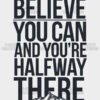 Believe You Can Vintage Mountain T Shirt Design