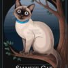 Blue Collared Siamese Cat T shirt Design