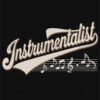 Bold Instrumentalist Musical T Shirt Design