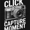 Capture the Moment Vintage Camera T Shirt Design