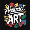 Chaos in Cursive Abstract Art T Shirt Design
