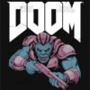 Classic DOOM Pixel Art T Shirt Design