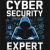Cyber Security Mastermind Hooded Expert T Shirt Design