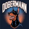 Doberman Shield Tee Design