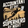 Dual Life Accountant Superhero Tee