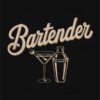 Elegant Bartender T Shirt Design
