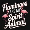 Flamingo Spirit Animal T Shirt Design