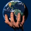 Foo Fighters Earth In Hand Cosmic T Shirt Design
