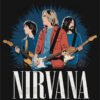 Grunge Aesthetic Nirvana Band Illustration T Shirt Design