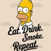 Homer Simpson Lifestyle T Shirt Design