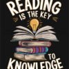 Illuminated Mind Reading is the Key to Knowledge T shirt Design