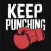 Keep Punching Boxing Glove T Shirt Design