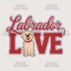 Labrador Love Cursive T Shirt Design