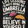 Life Lessons Motivational T Shirt Design