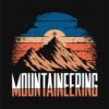 Mountaineering Summit Cross T Shirt Design