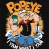 Nautical Popeye I Yam What I Yam T Shirt Design 1