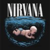 Nirvana Nevermind T Shirt Design with Underwater Baby