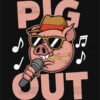 Pig Out Musical T Shirt Design