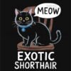 Playful Exotic Shorthair Cat T Shirt Design