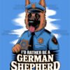 Police Pup German Shepherd Tee Design