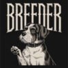 Retro Breeder Dog T Shirt Design