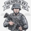 Semper Fi Soldier T Shirt Design