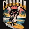 Surfing Chihuahua T Shirt Design