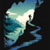 Trailblazer Hiking T Shirt Design