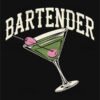 Vintage Bartender Martini T Shirt Design