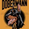 Vintage Dobermann Bold Tee Design