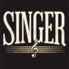 Vintage Singer T Shirt with Musical Note