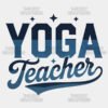 Yoga Teacher Cursive Gradient T Shirt Design